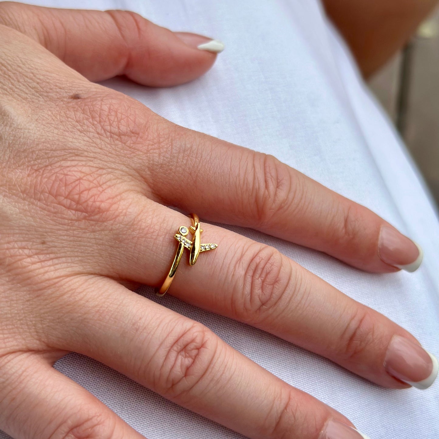 Sterling 925 Airplane Ring