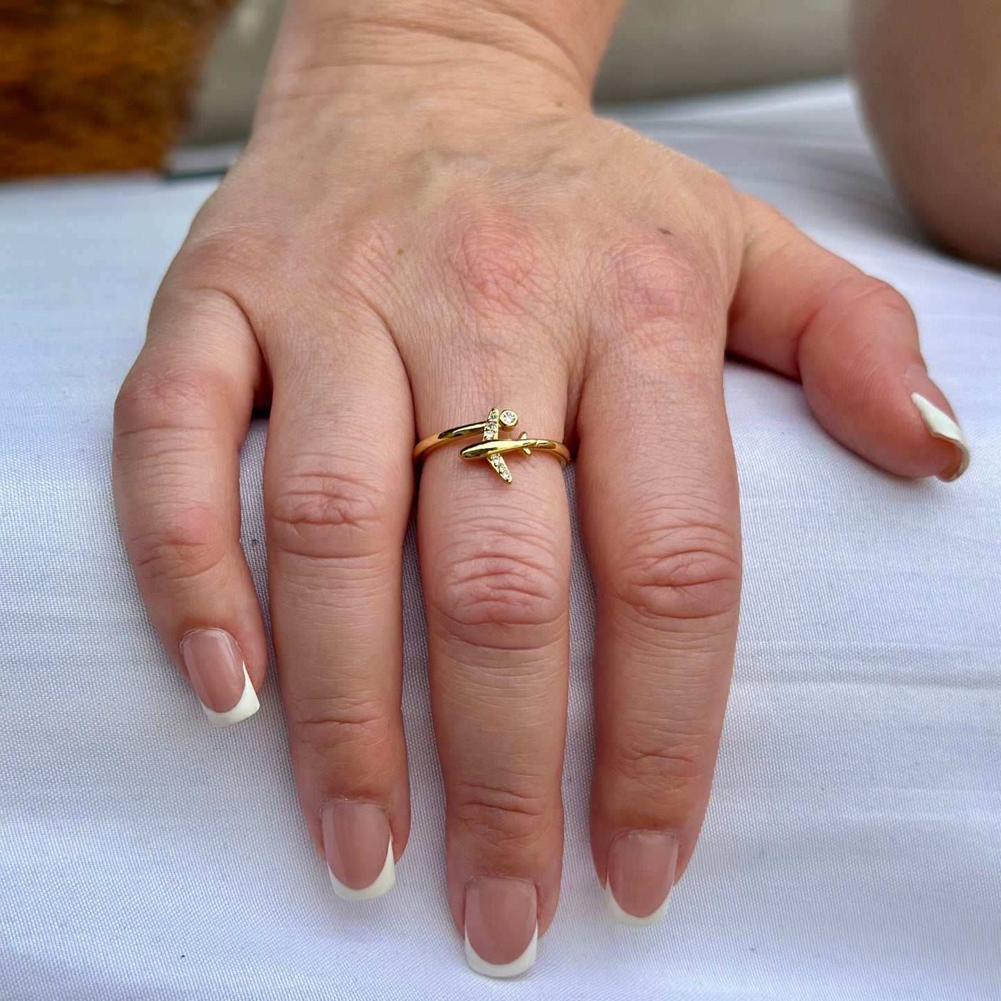 Sterling 925 Airplane Ring