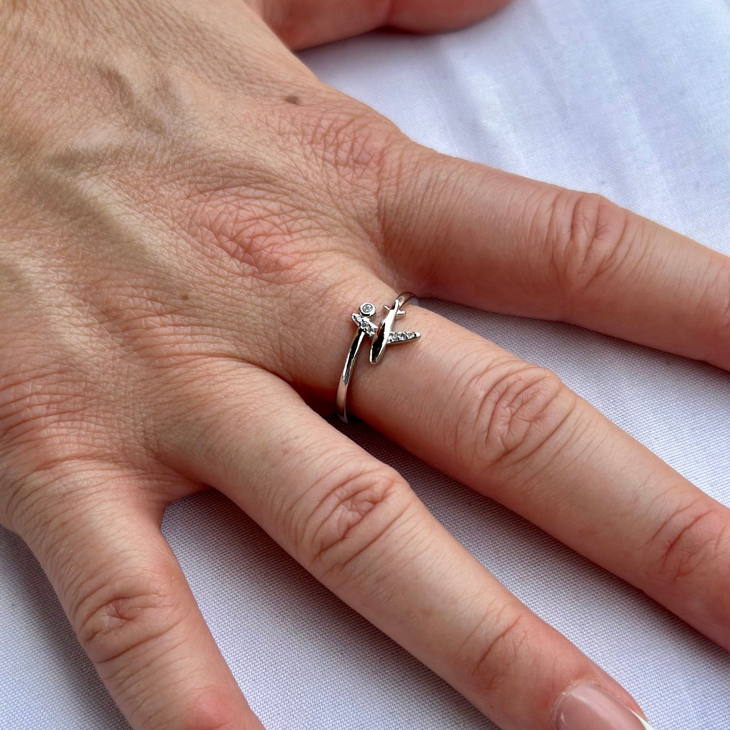 Sterling 925 Airplane Ring
