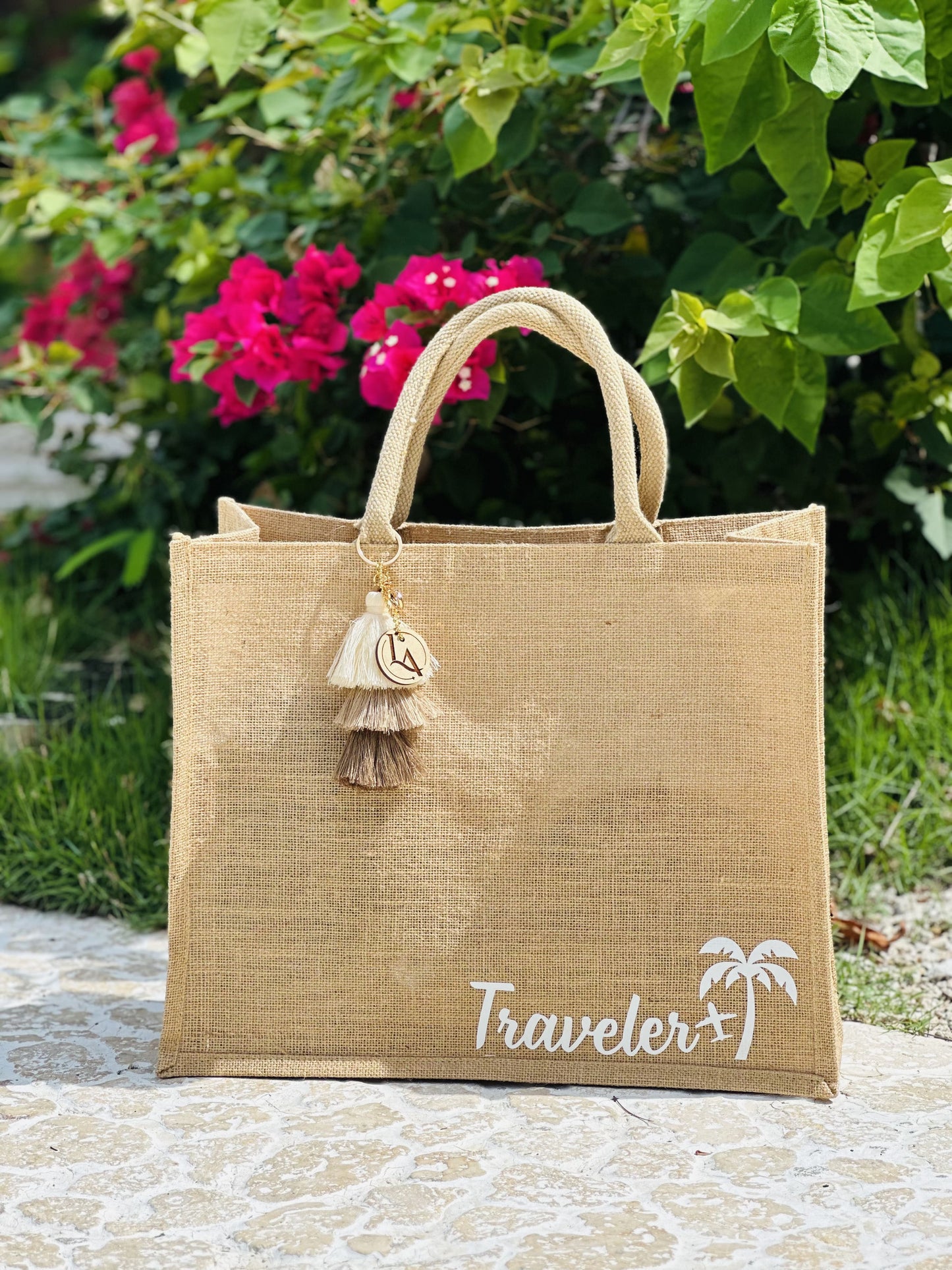 Traveler Jute Beach Tote
