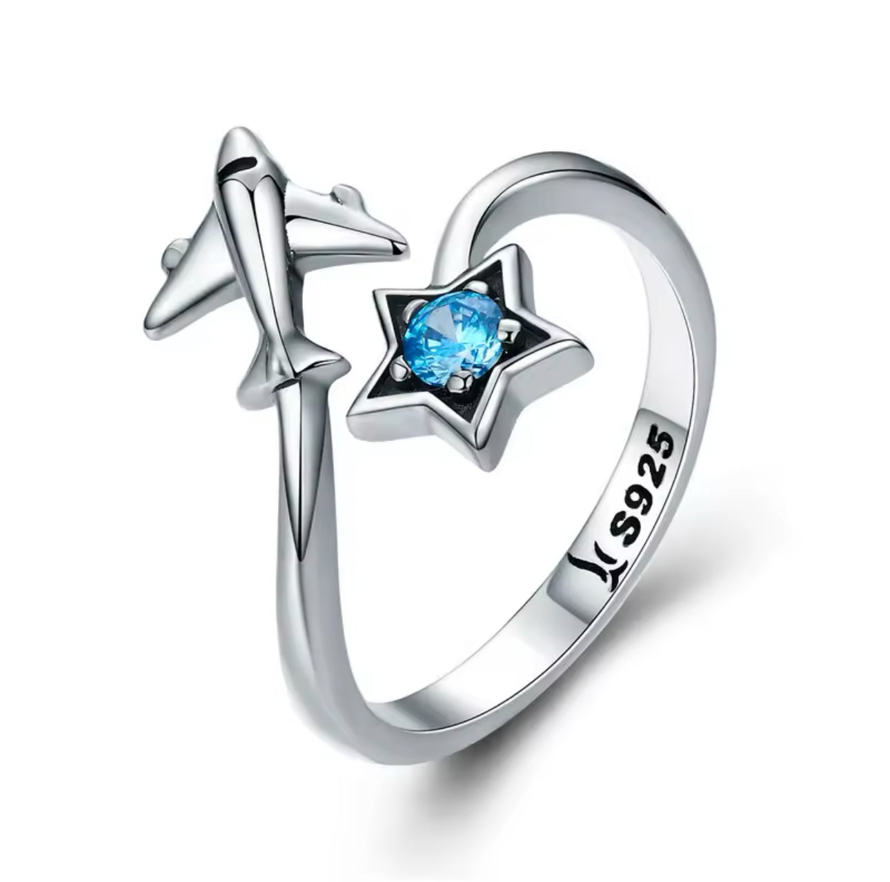 Sterling 925 Airplane Ring