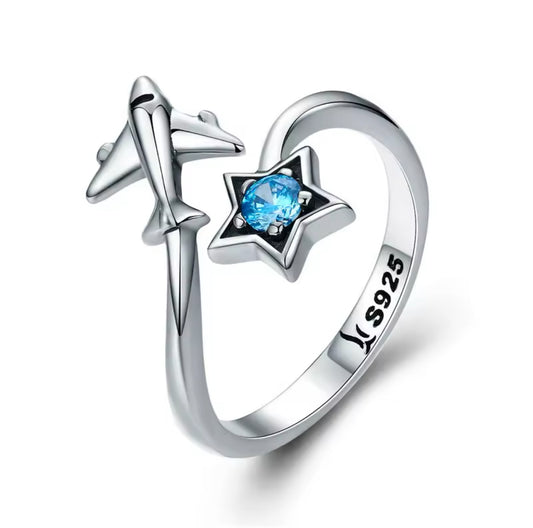 Sterling 925 Airplane Ring