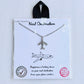 "Next Destination" Airplane Necklace (Silver)