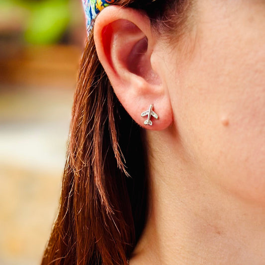 "Next Destination" Airplane Necklace (Silver)