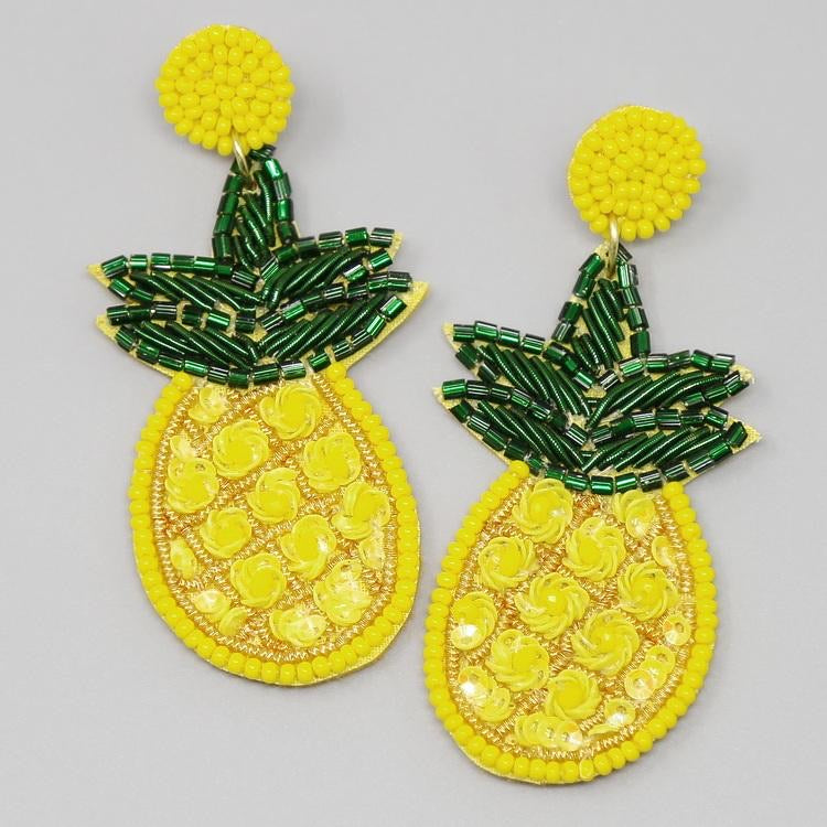 Pineapple Drop Earring