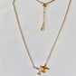 Lucky Airplane Necklace (Rose Gold)