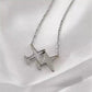 Lucky Airplane Necklace (Silver)
