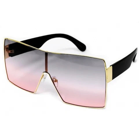 Gradient Shield Oversized Sunglasses