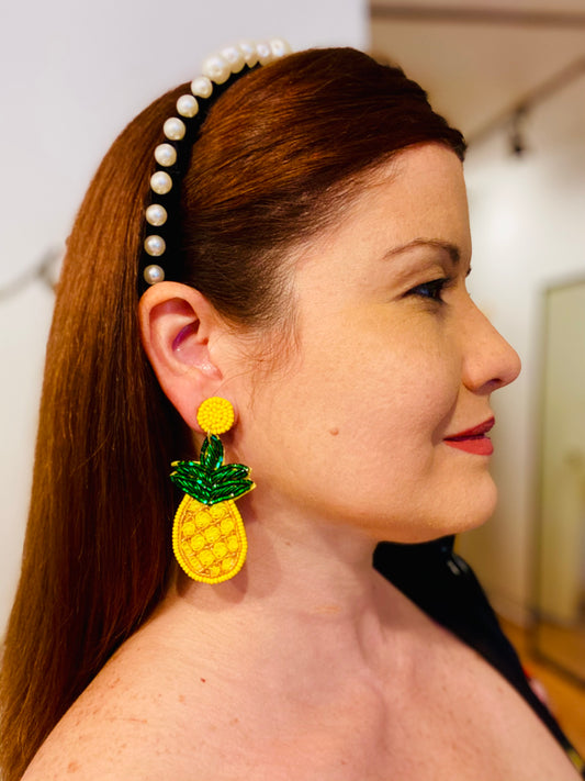 Pineapple Drop Earring