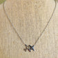 Lucky Airplane Necklace (Silver)