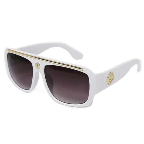 Lion Coin Embellished Sunglasses