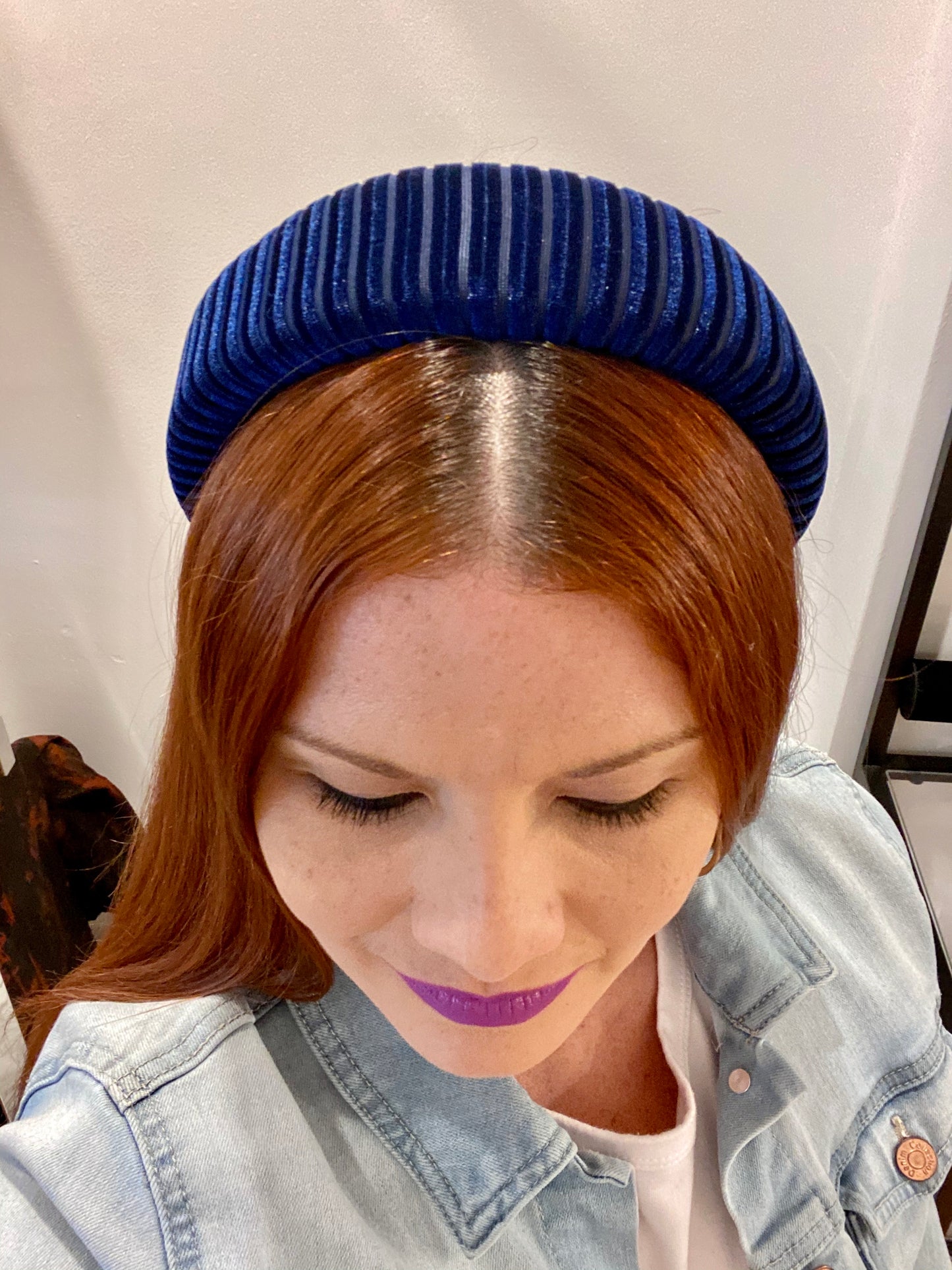 Ribbed Velvet Padded Headband