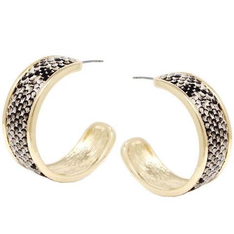 Snake Hoop Earring