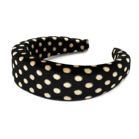 Polka Dot Velvet Headband