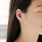 Sterling 925 Gold Airplane Earring