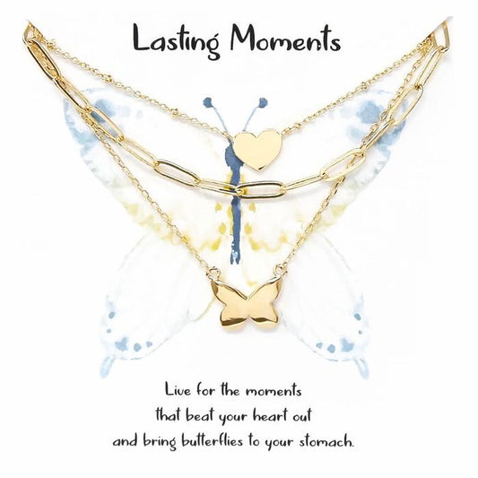 LASTING MOMENTS Layered Chain Necklace